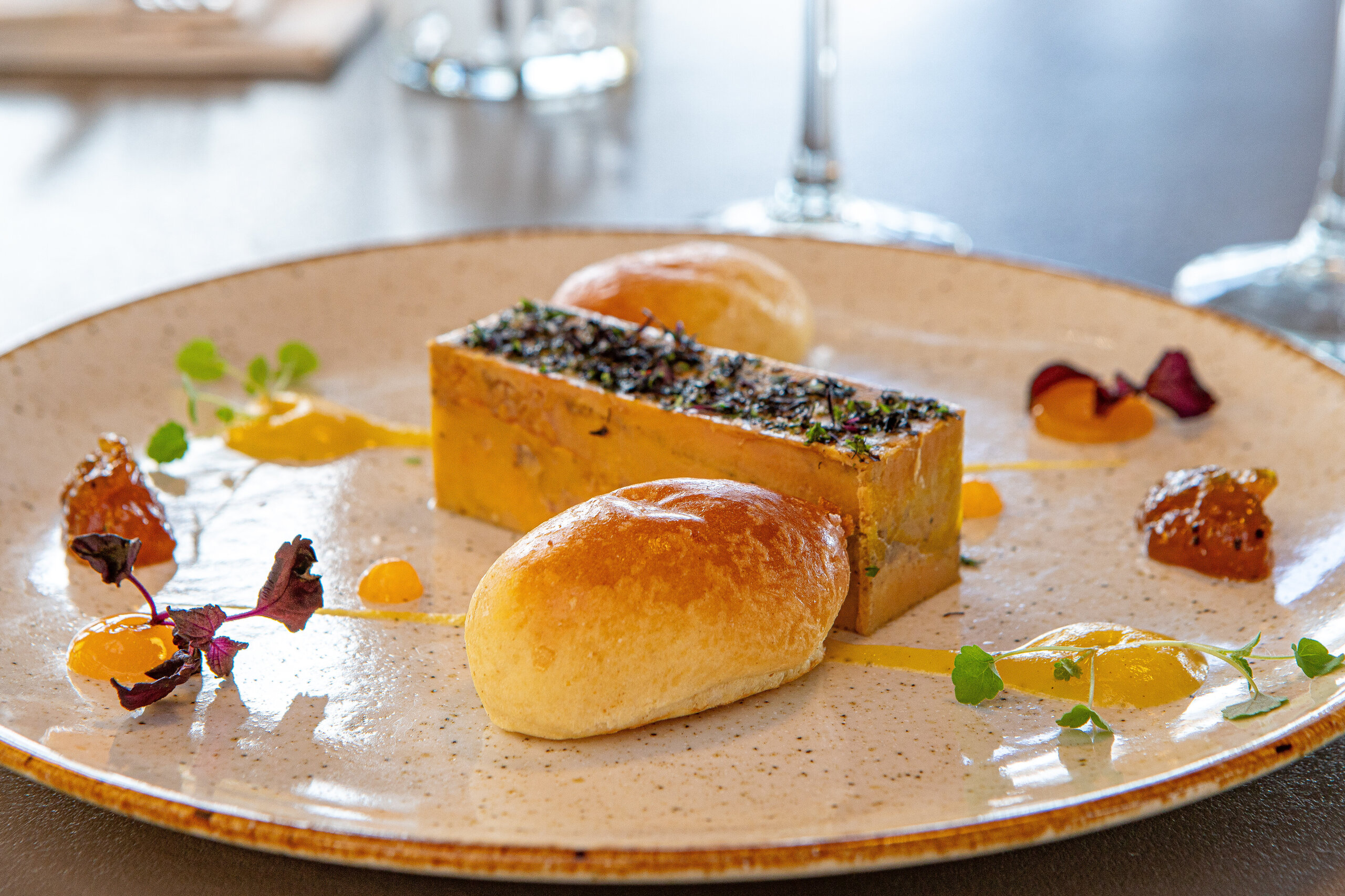 Entrée Foie gras, brioche