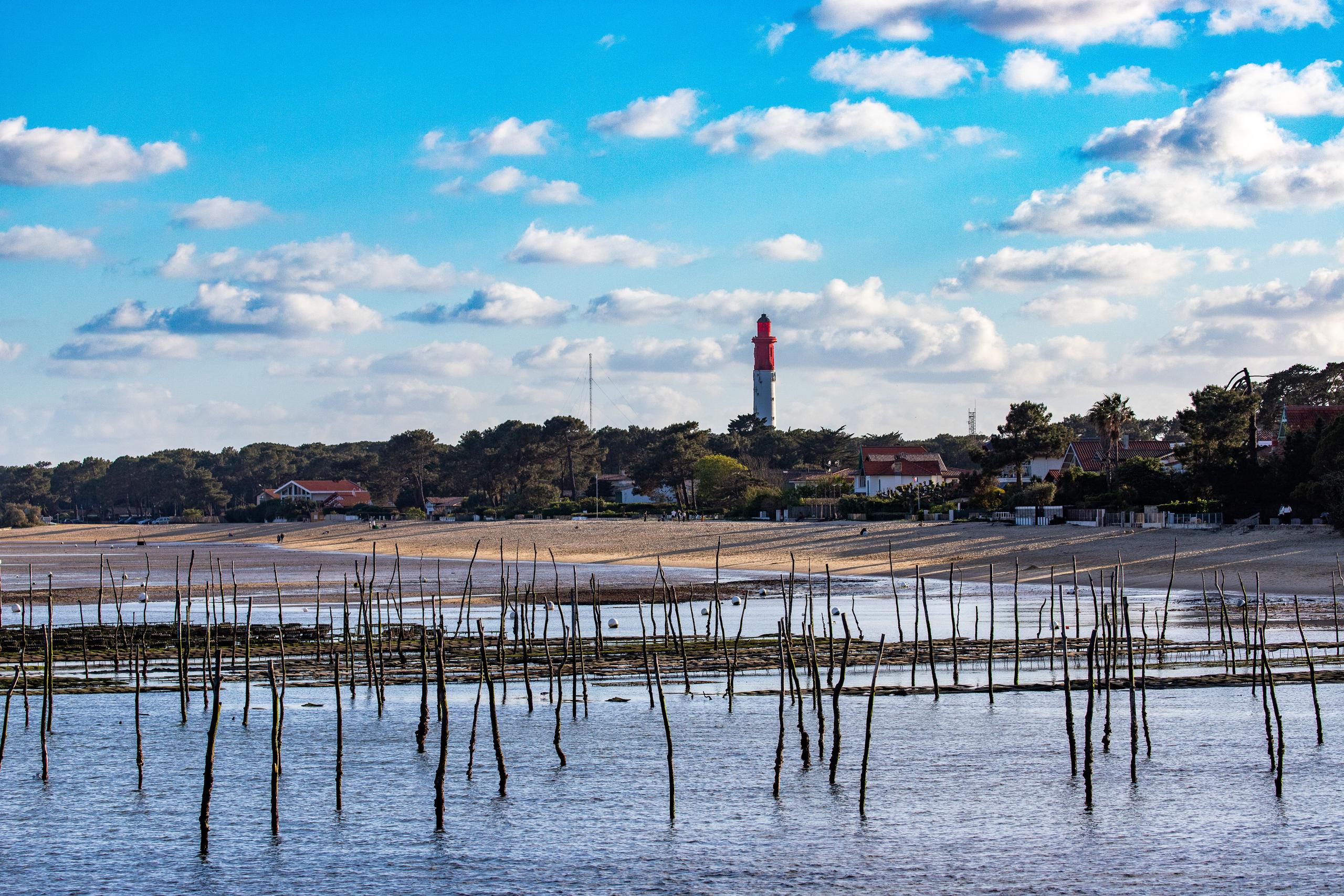 Le phare du Cap Ferret depuis le Pinasse café