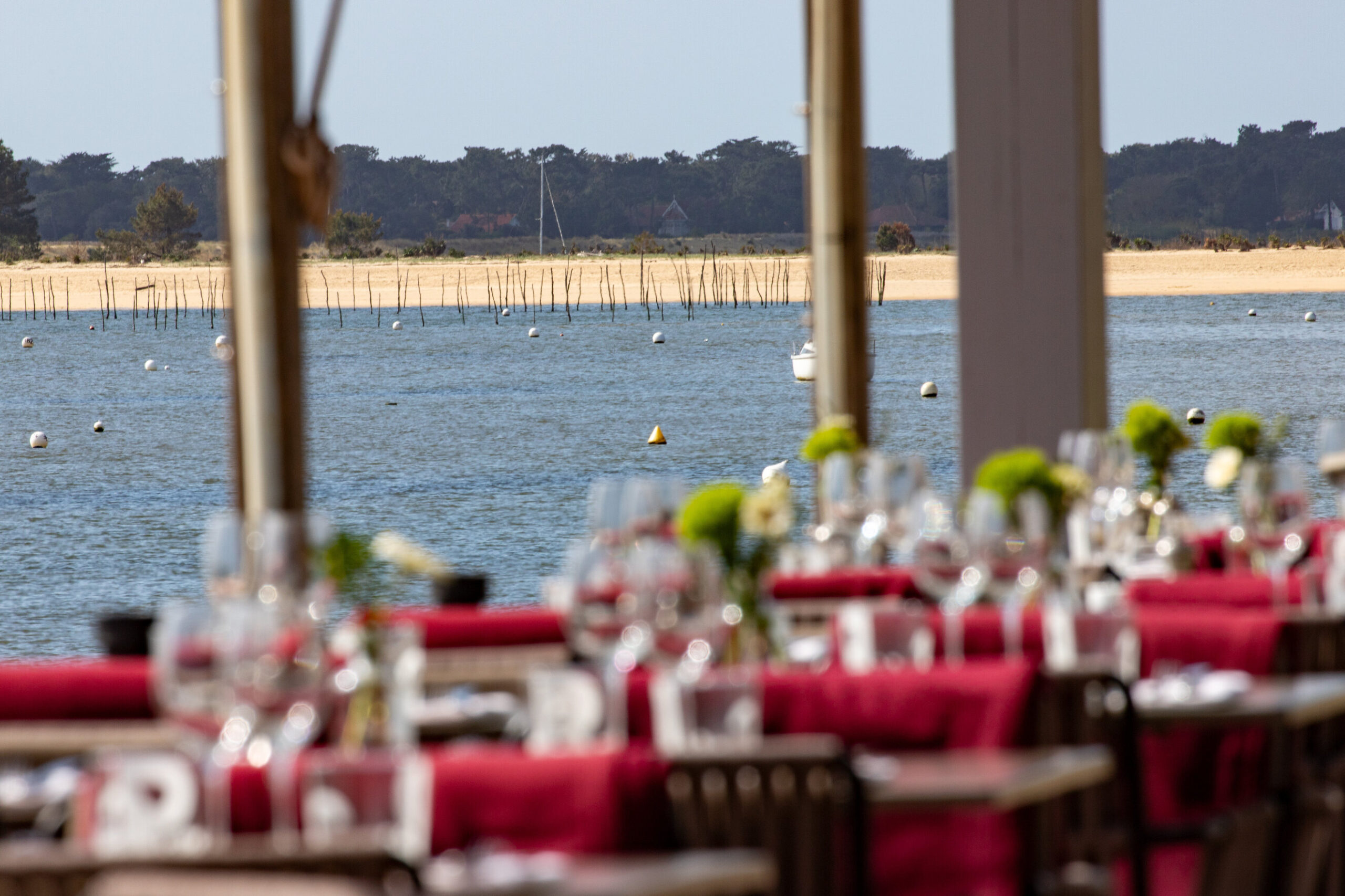 Vue depuis la terrasse du Pinasse Café